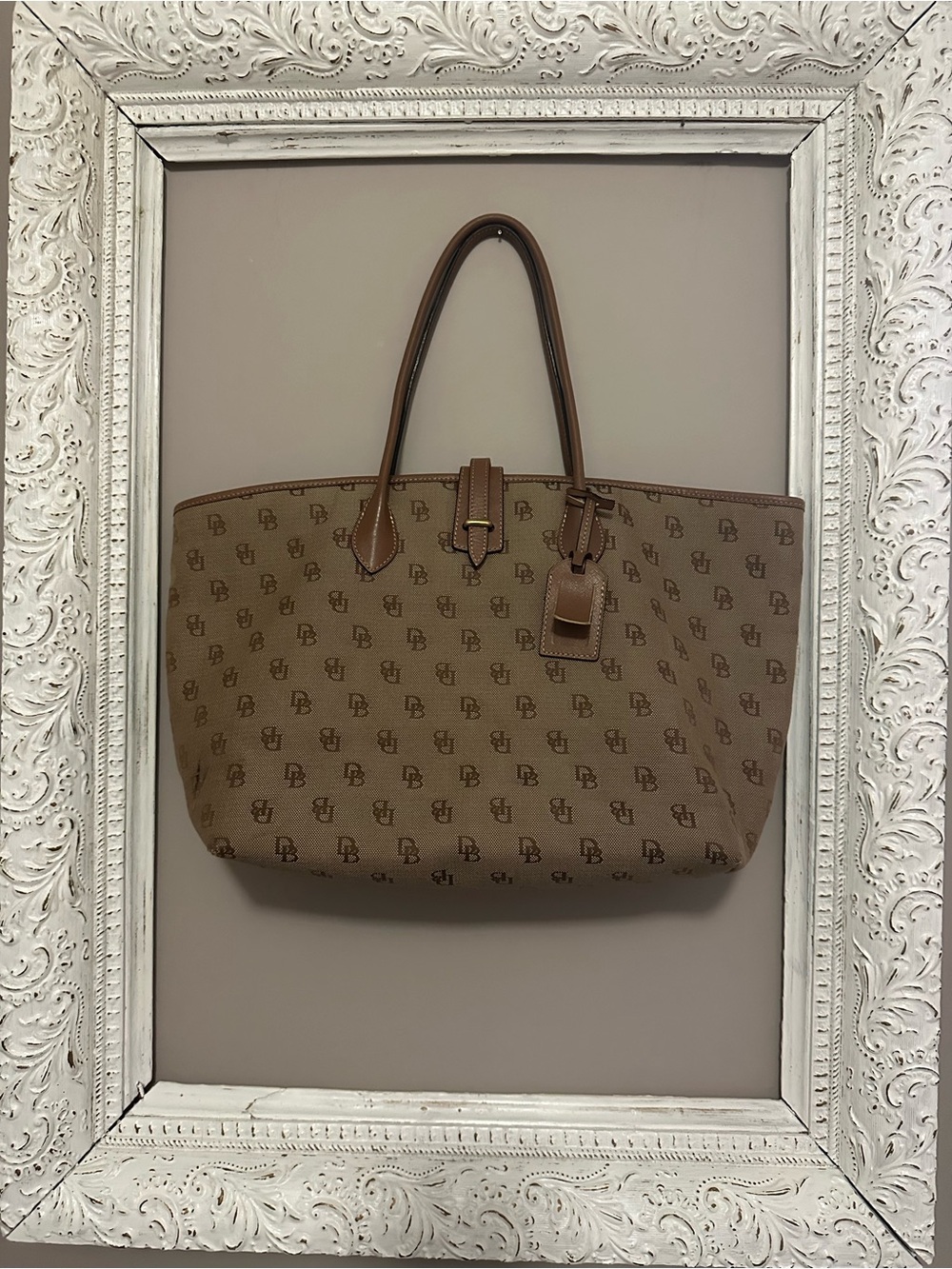 Dooney and Bourke Signature Monogram Tote Bag Purse